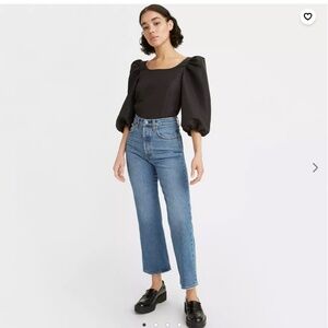 Levi's Ribcage Cropped Bootcut Jeans